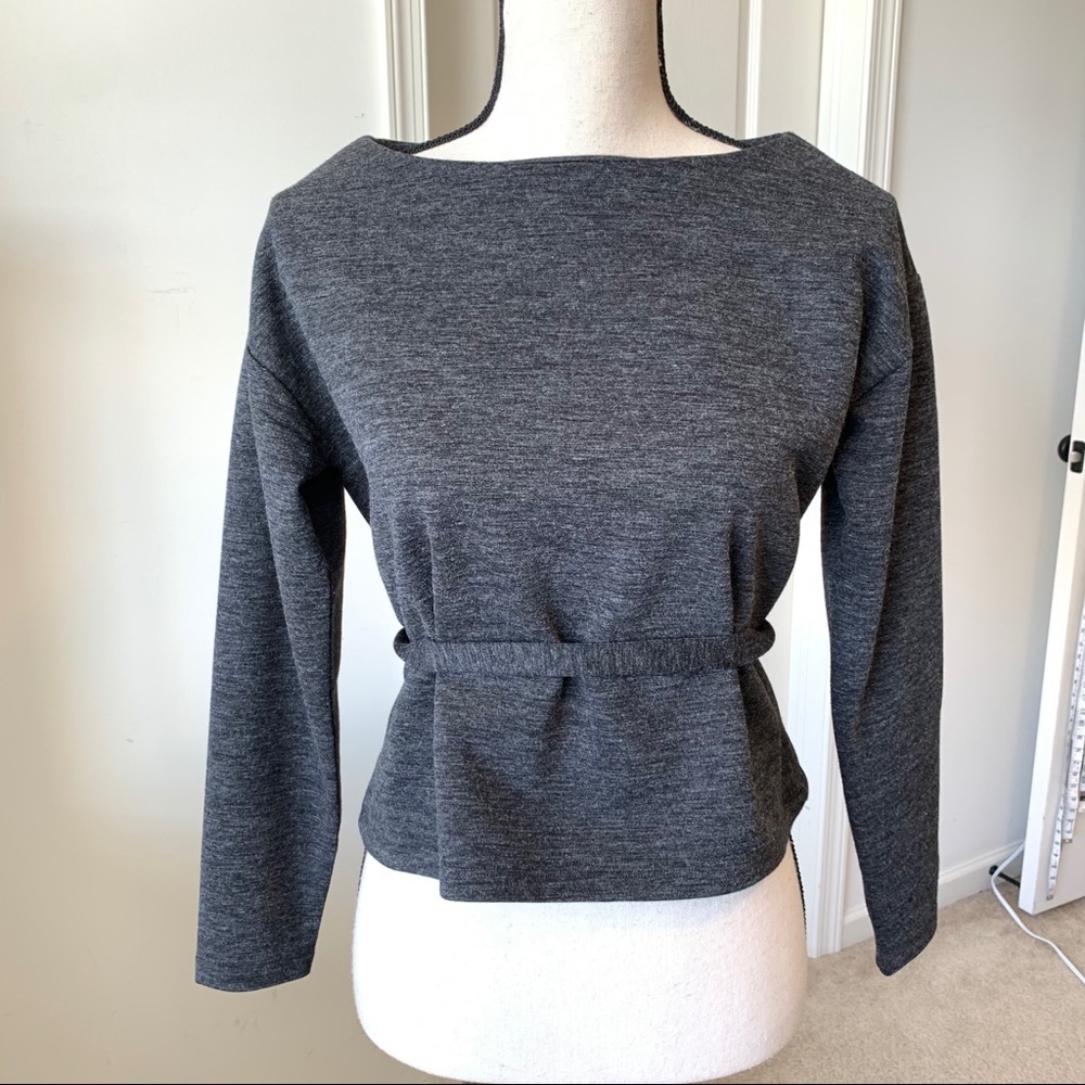 BANANA REPUBLIC Dark Gray Long Sleeve Top—SZ. XS
